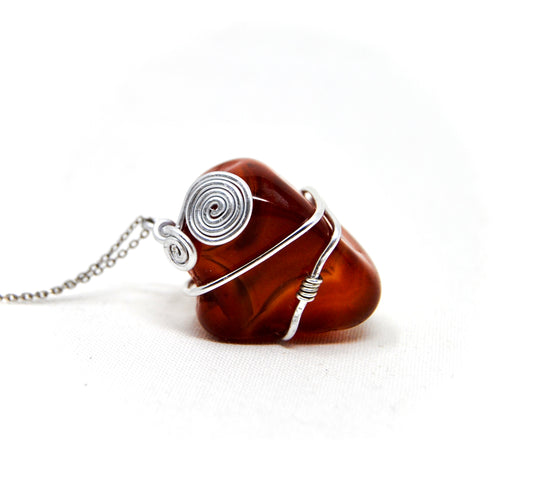 Wrapped Agate Necklace